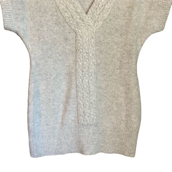 Elena solano short sleeve sweater angora & wool blend sweater - Picture 6 of 8